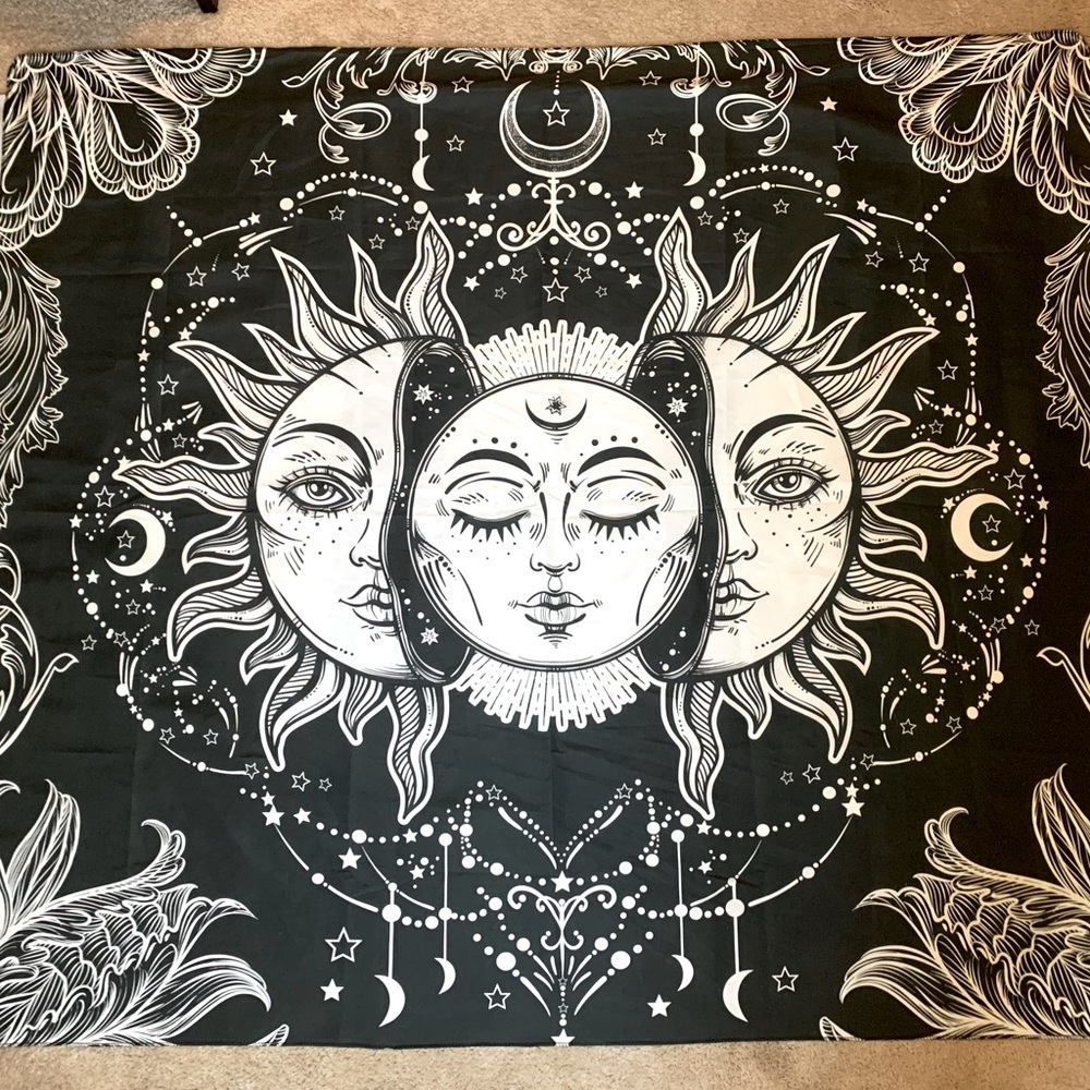 Celestial Sun & Moon Tapestry